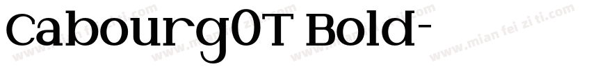 Cabourg0T Bold字体转换